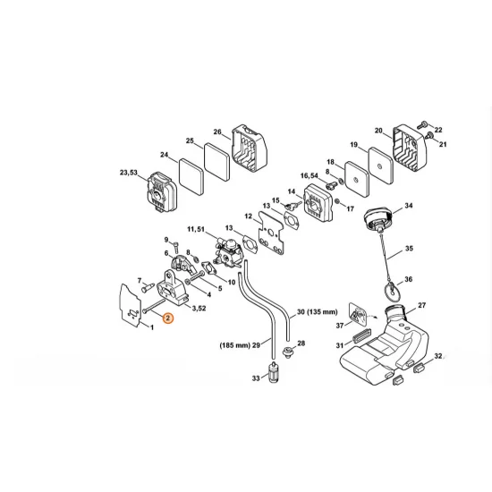 STIHL  Śruba z łbem sześciokątnym M5x62 9007 319 1130